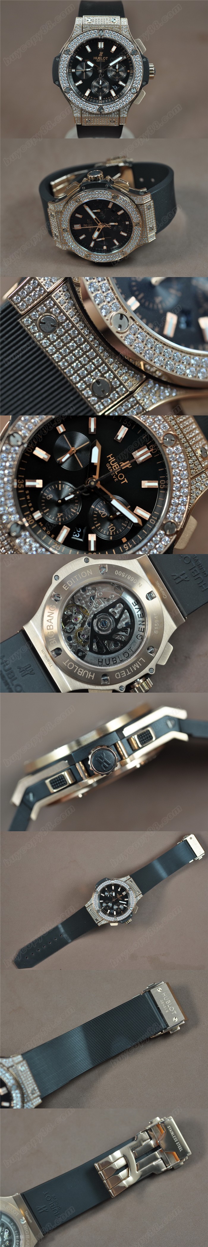 御博Hublot Big Bang 44mm 玫瑰金/RU 亞洲 7750 自動機芯搭載0