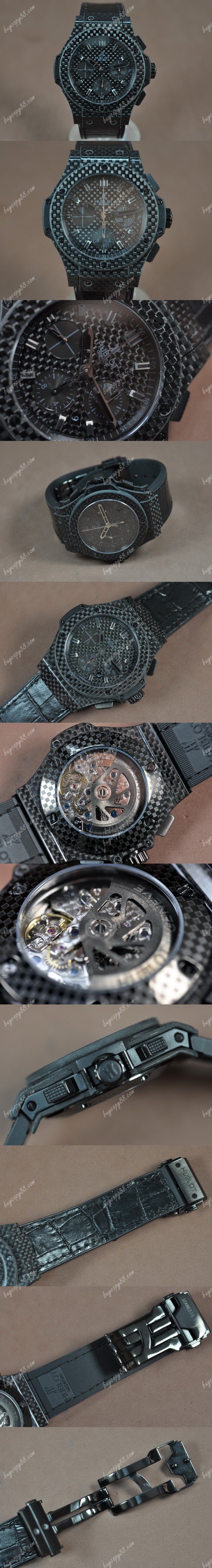  御博Hublot Big Bang 44mm Carbon Fibre A-7750自動機芯搭載0