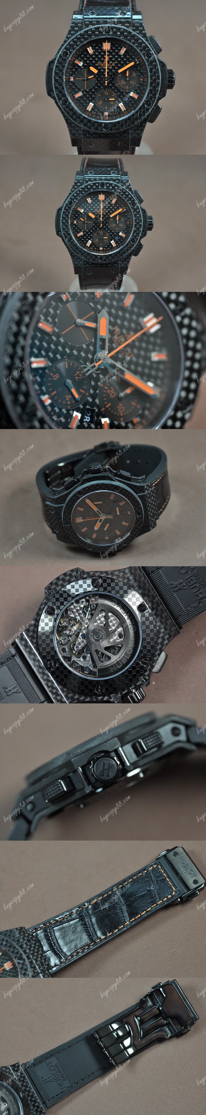  御博Hublot Big Bang 44mm Carbon Fibre A-7750自動機芯搭載0