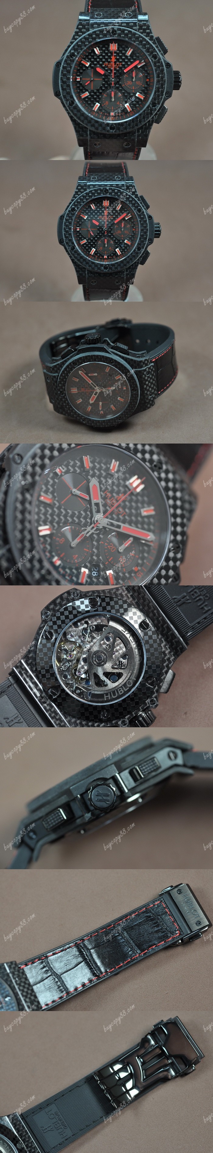  御博Hublot Big Bang 44mm Carbon Fibre A-7750自動機芯搭載0