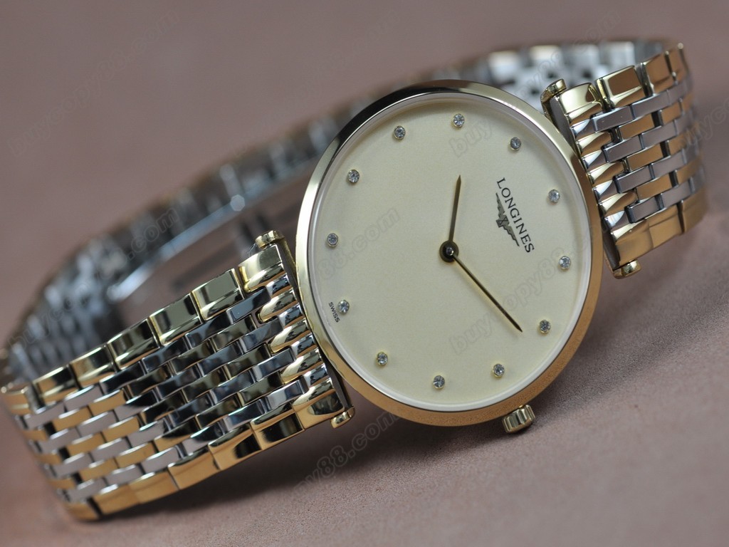 浪琴錶【男性用】Man La Grande Classique TT Gold Dial Japan 石英機芯搭載2