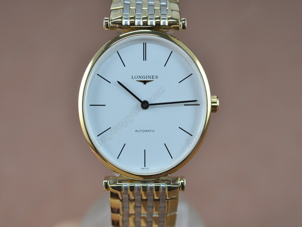 浪琴錶【男性用】 Man La Grande Classique TT White Swiss Eta 2671-2 自動機芯搭載　0