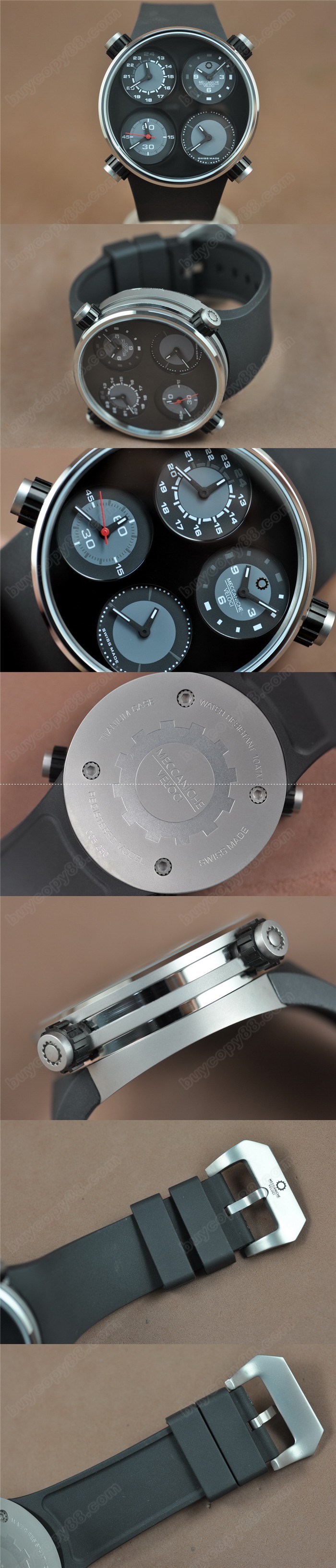 麥卡尼克費洛奇Meccaniche Veloci Watches 4 Time Zones0