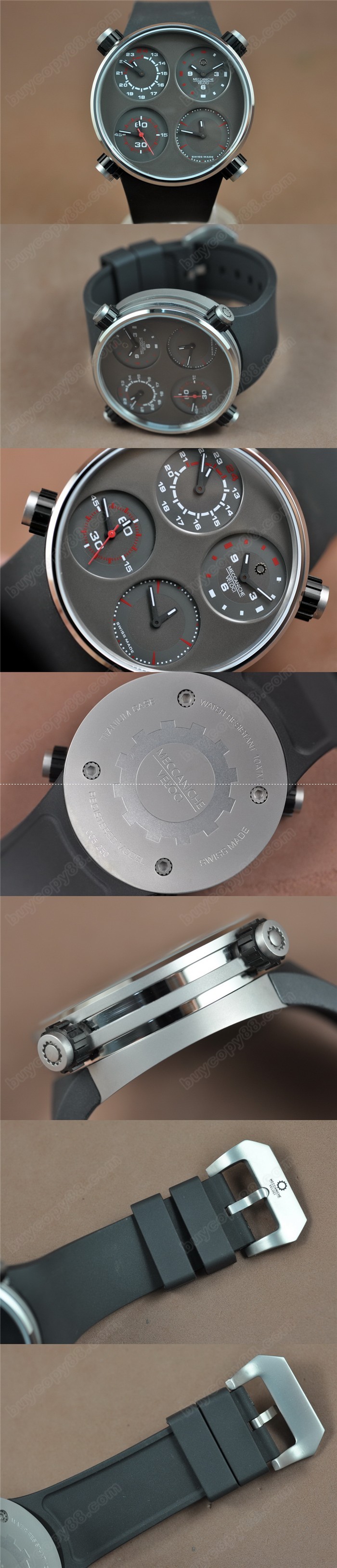 麥卡尼克費洛奇Meccaniche Veloci Watches 4 Time Zones0