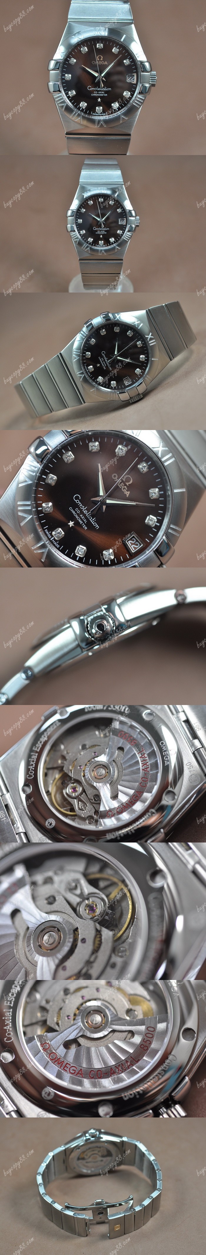 歐米茄Omega Constellation 39mm SS/SS Brown Dial A-2824-2自動機芯搭載0