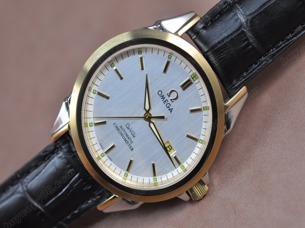 歐米茄 【男性用】Deville TT White Dial Swiss Eta 2834-2 自動機芯搭載6