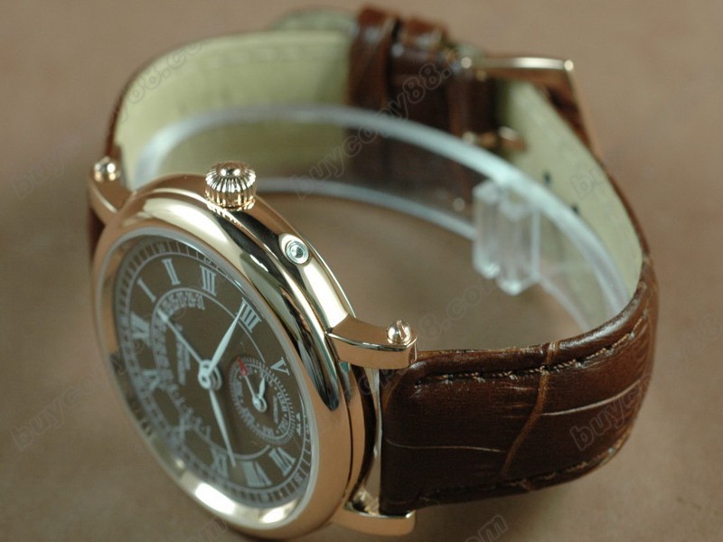 百達翡麗【男性用】 Calastrava Classic RG Case Brown Dial Brown Strap Japan 自動機芯搭載3