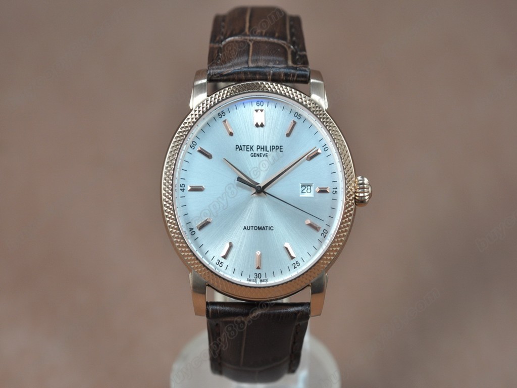 百達翡麗【男性用】Calastrava RG/LE Silver White dial A-2824-2 自動機芯搭載0