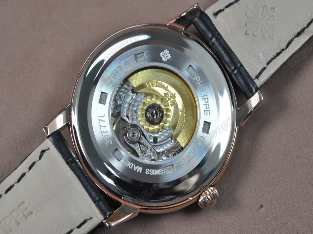 百達翡麗【男性用】Calastrava RG/LE Metal Grey dial A-2824-2 自動機芯搭載3