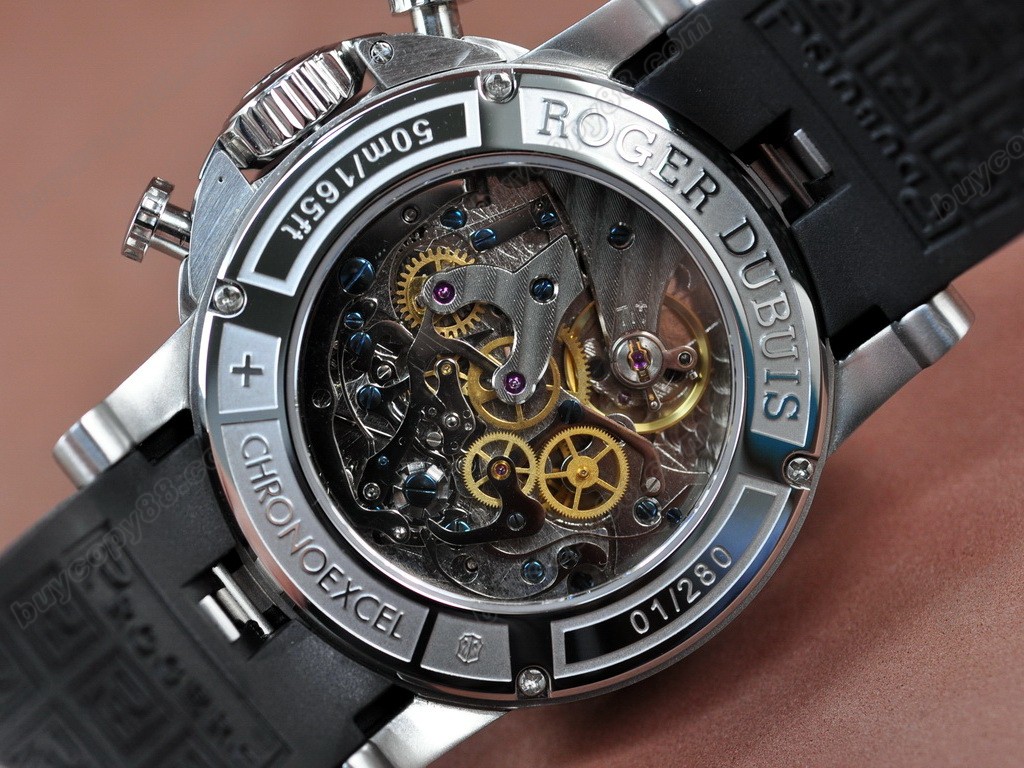 豪爵錶【男性用】 Excalibur Chrono SS/RU White Manual 手上鏈搭載 4