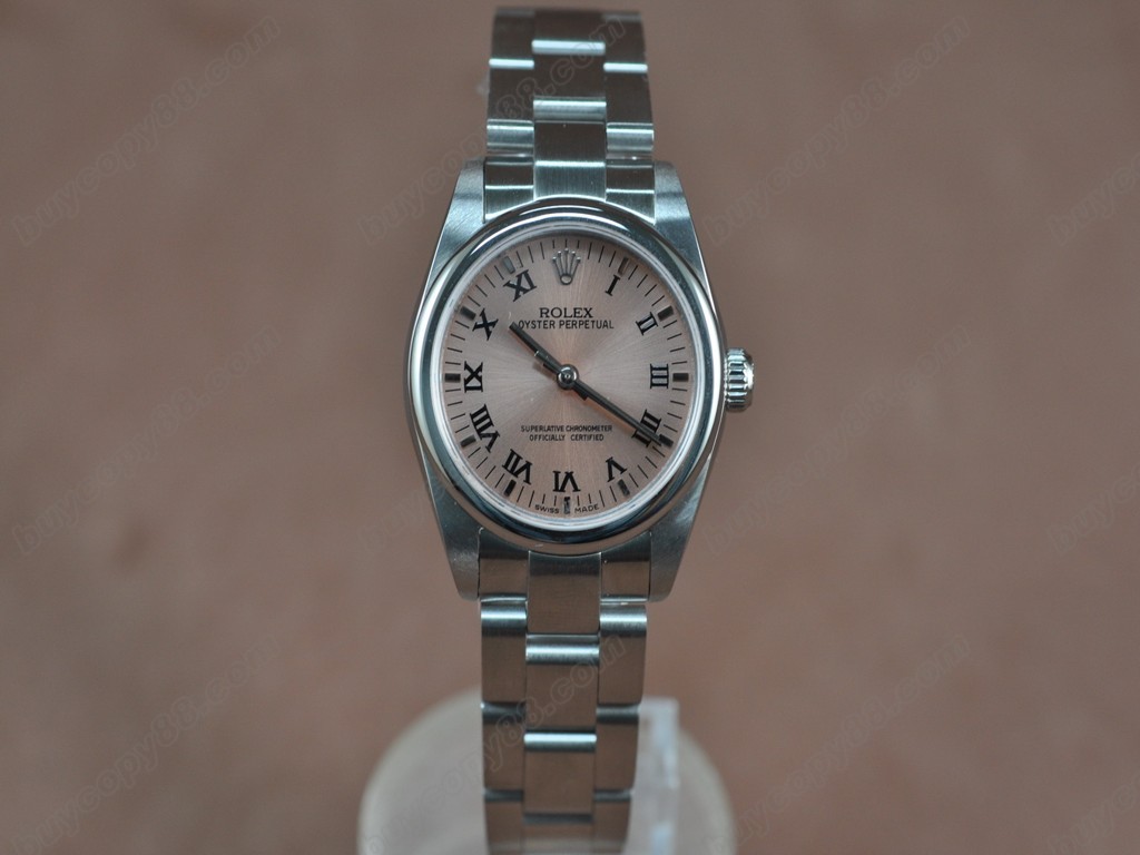 勞力士【女性用】Oyster 25mm SS White Swiss Eta 2671-2 自動機芯搭載0