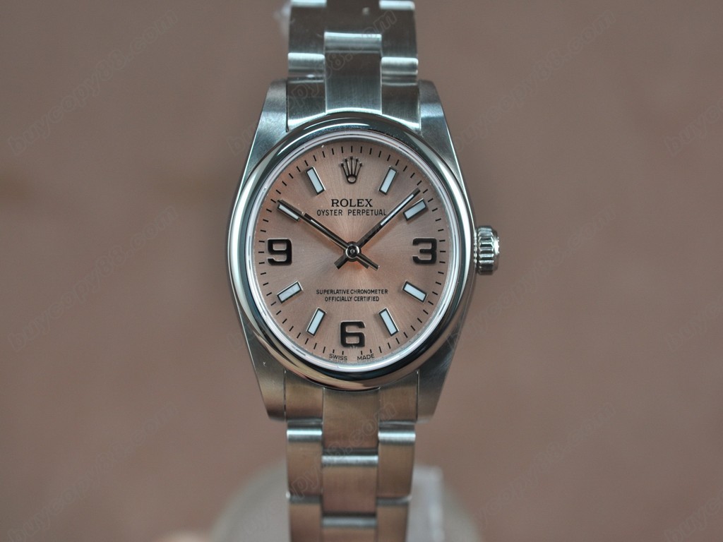 勞力士【女性用】Oyster 25mm SS White Swiss Eta 2671-2 自動機芯搭載1