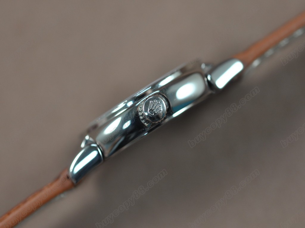 勞力士【女性用】 Cellini 26mm SS/LE Diam Bel Pearl grey dial Ronda 762 石英機芯搭載4