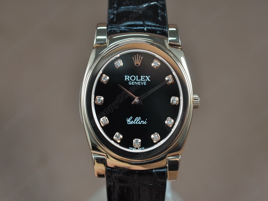 勞力士【男女兼用】 Cellini 36mm RG/LE Pearl blue dial Ronda 762 石英機芯搭載9