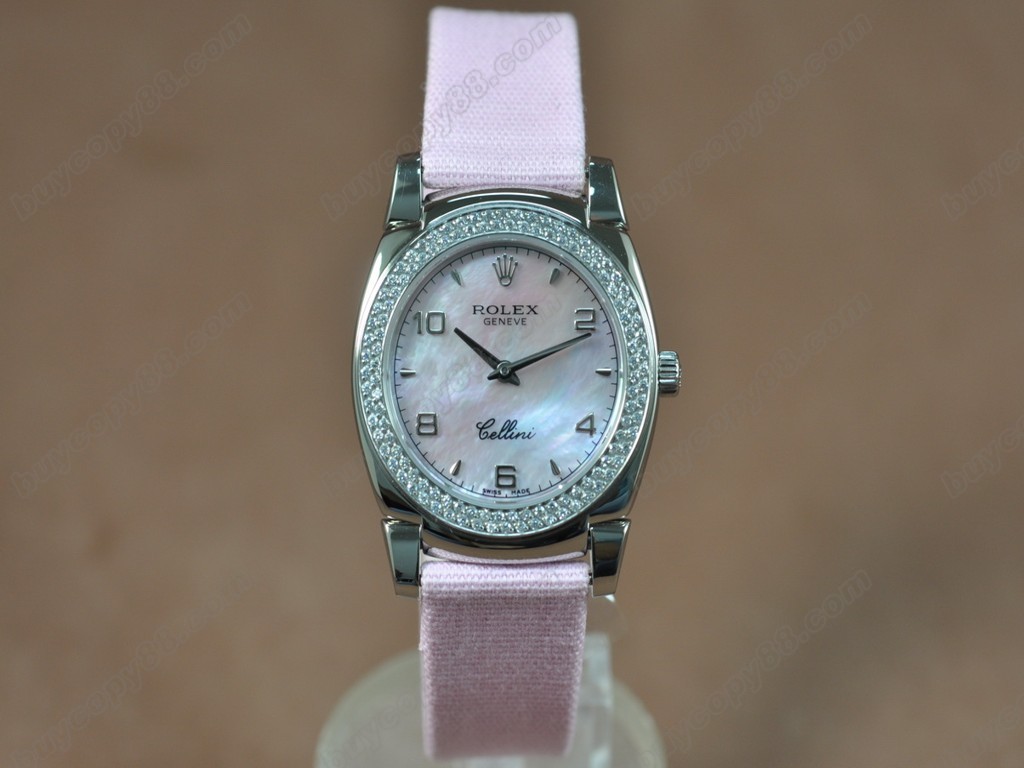 勞力士【女性用】Cellini 32mm SS/LE Diam Bel Ronda 762石英機芯搭載7