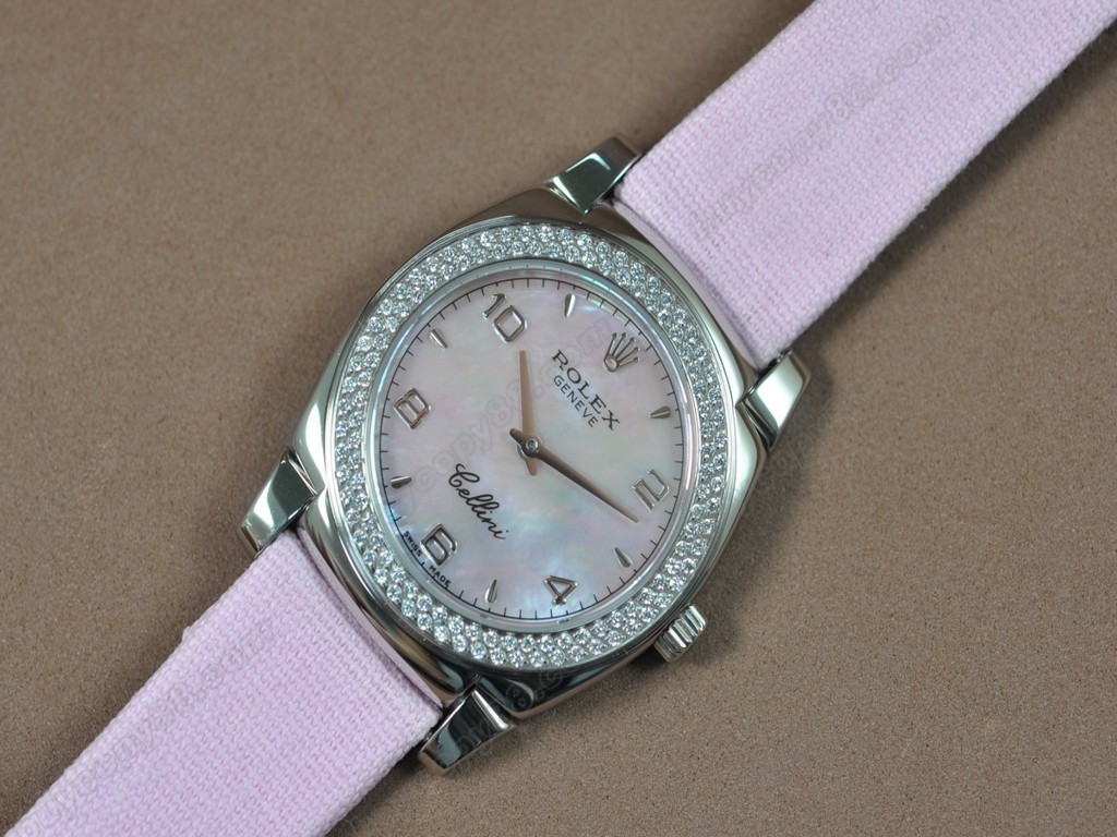 勞力士【女性用】Cellini 32mm SS/LE Diam Bel Ronda 762石英機芯搭載4