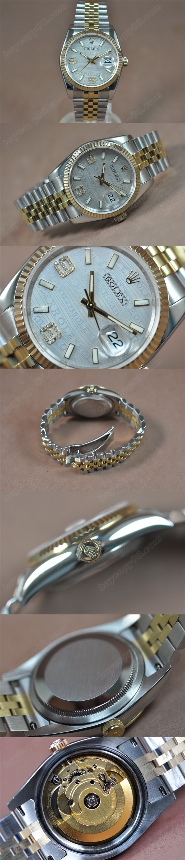 勞力士 DateJust 36mm TT A-2836-2 自動機芯搭載0