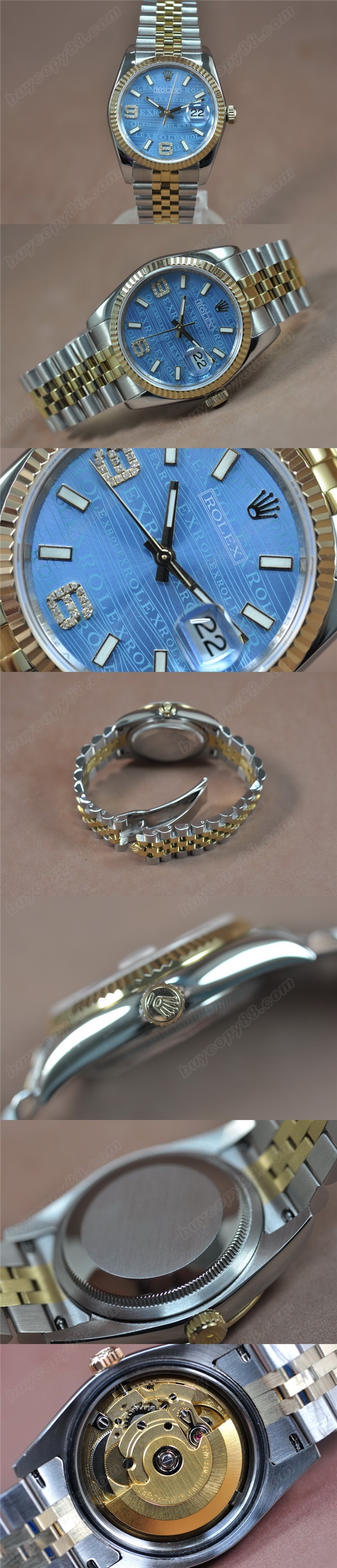 勞力士 DateJust 36mm TT A-2836-2 自動機芯搭載0