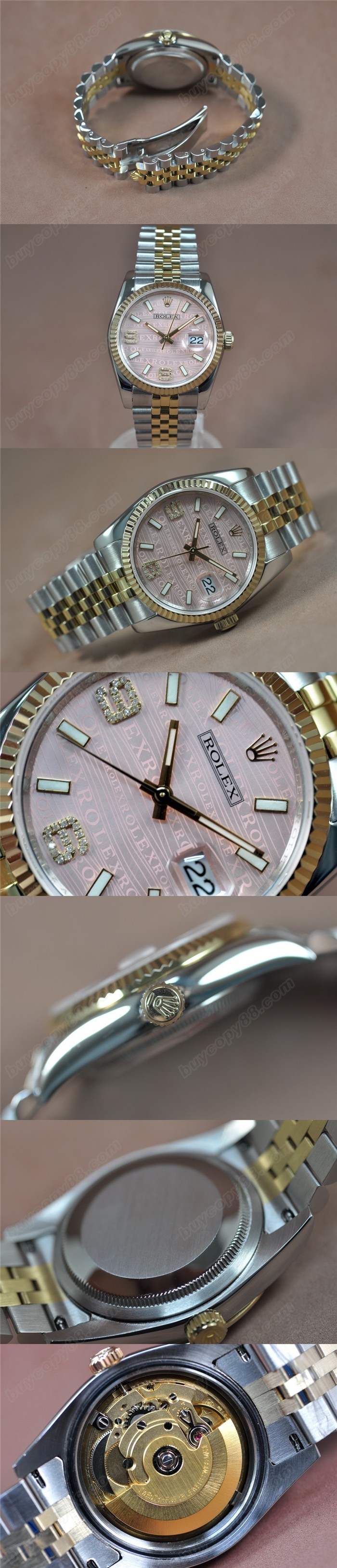 勞力士 DateJust 36mm TT A-2836-2 自動機芯搭載0