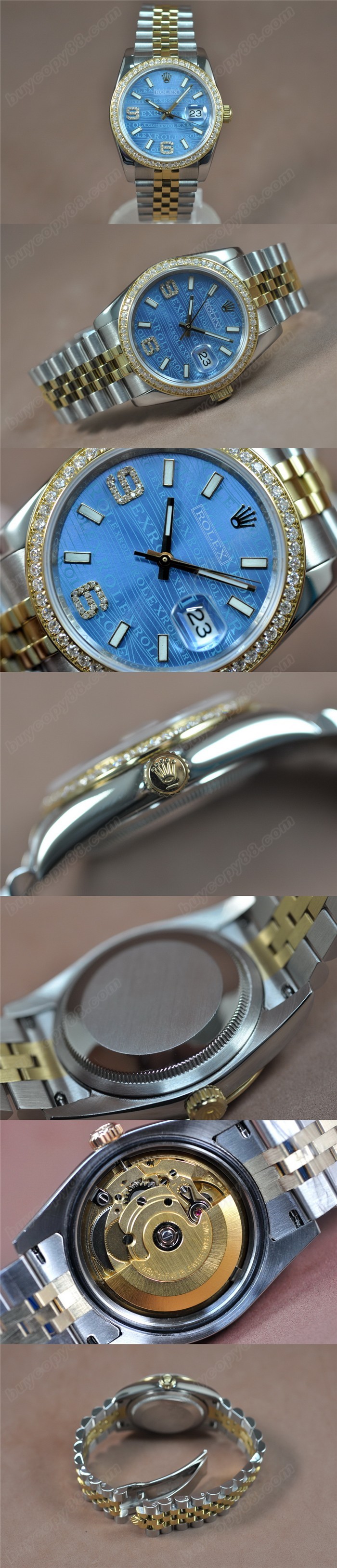 勞力士 DateJust 36mm TT A-2836-2 自動機芯搭載0