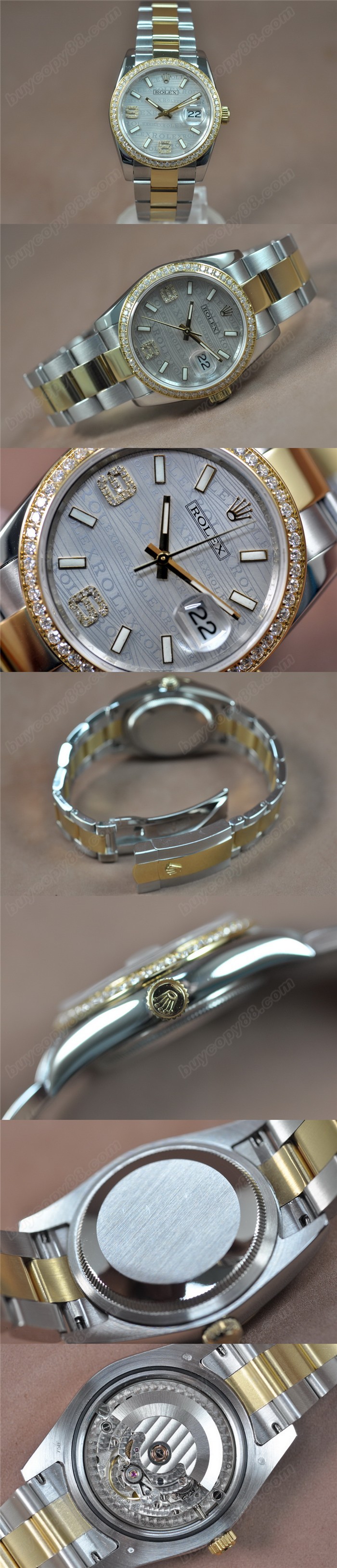 勞力士 DateJust 36mm TT A-2836-2 自動機芯搭載0