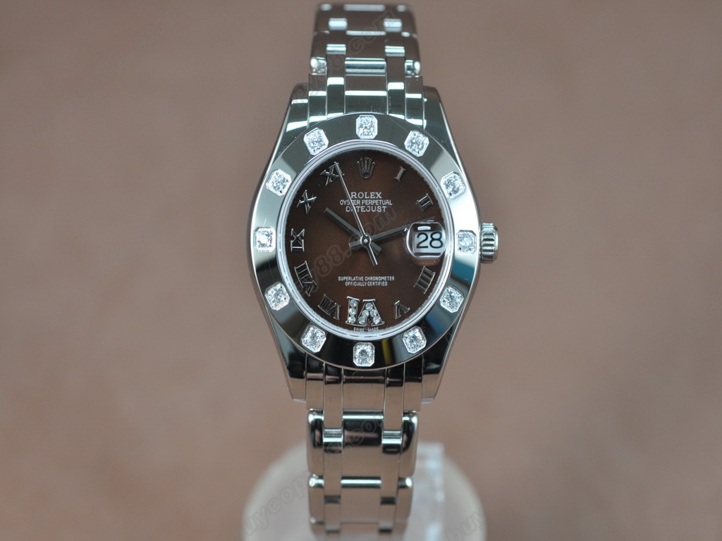 勞力士【女性用】DateJust Mid 34mm SS/SS White Dial A-2836-2自動機芯搭載0