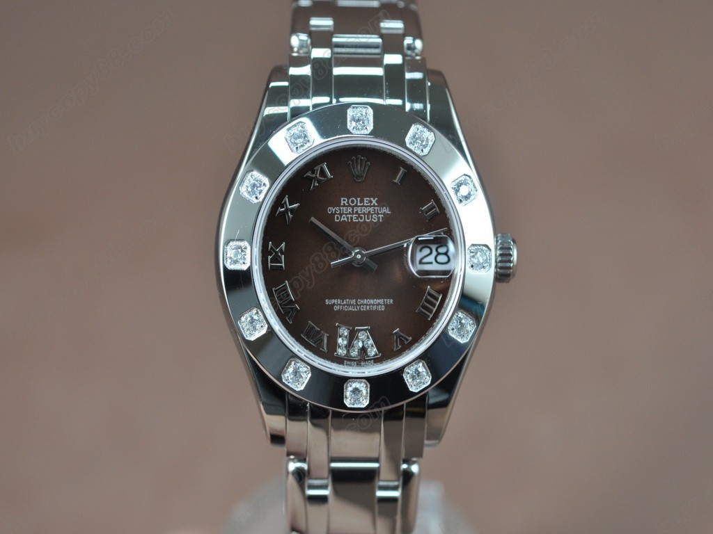 勞力士【女性用】DateJust Mid 34mm SS/SS White Dial A-2836-2自動機芯搭載1