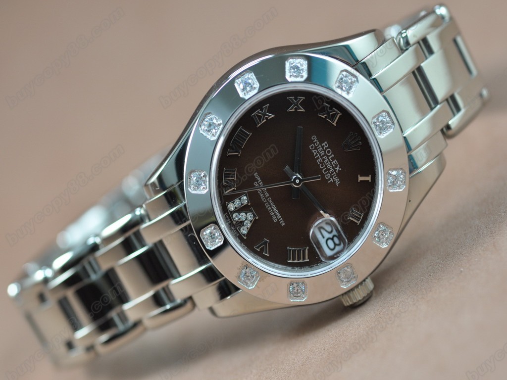 勞力士【女性用】DateJust Mid 34mm SS/SS White Dial A-2836-2自動機芯搭載2