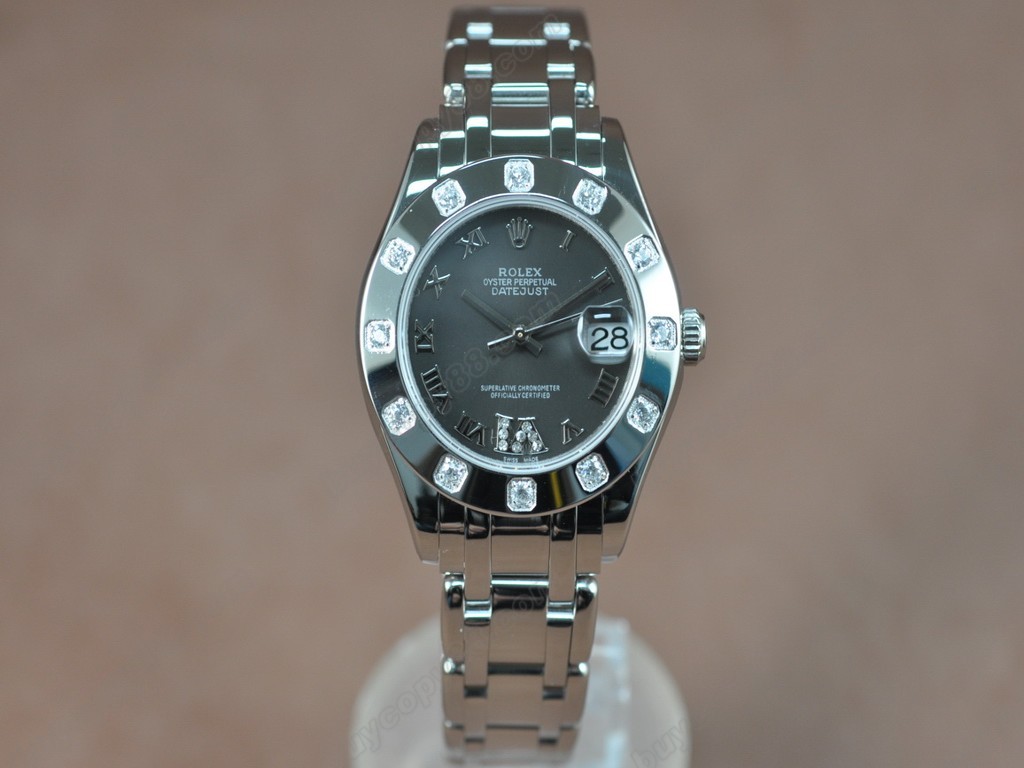 勞力士【女性用】DateJust Mid 34mm SS/SS White Dial A-2836-2 自動機芯搭載7