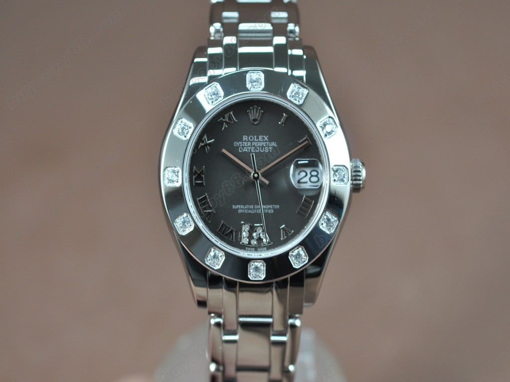 勞力士【女性用】DateJust Mid 34mm SS/SS White Dial A-2836-2 自動機芯搭載6