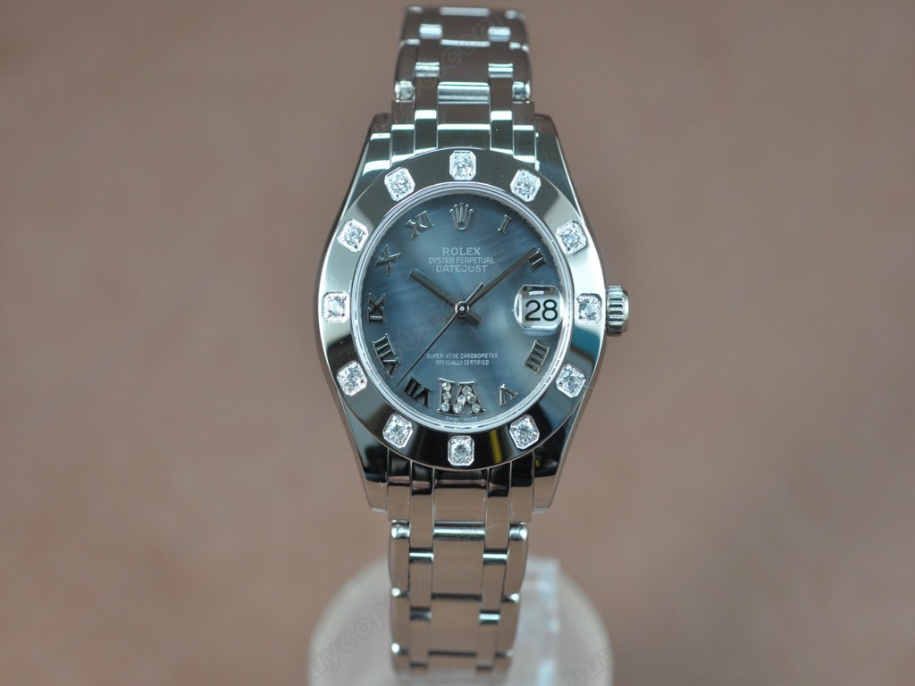 勞力士【女性用】 DateJust Mid 34mm SS/SS White Dial A-2836-2自動機芯搭載0