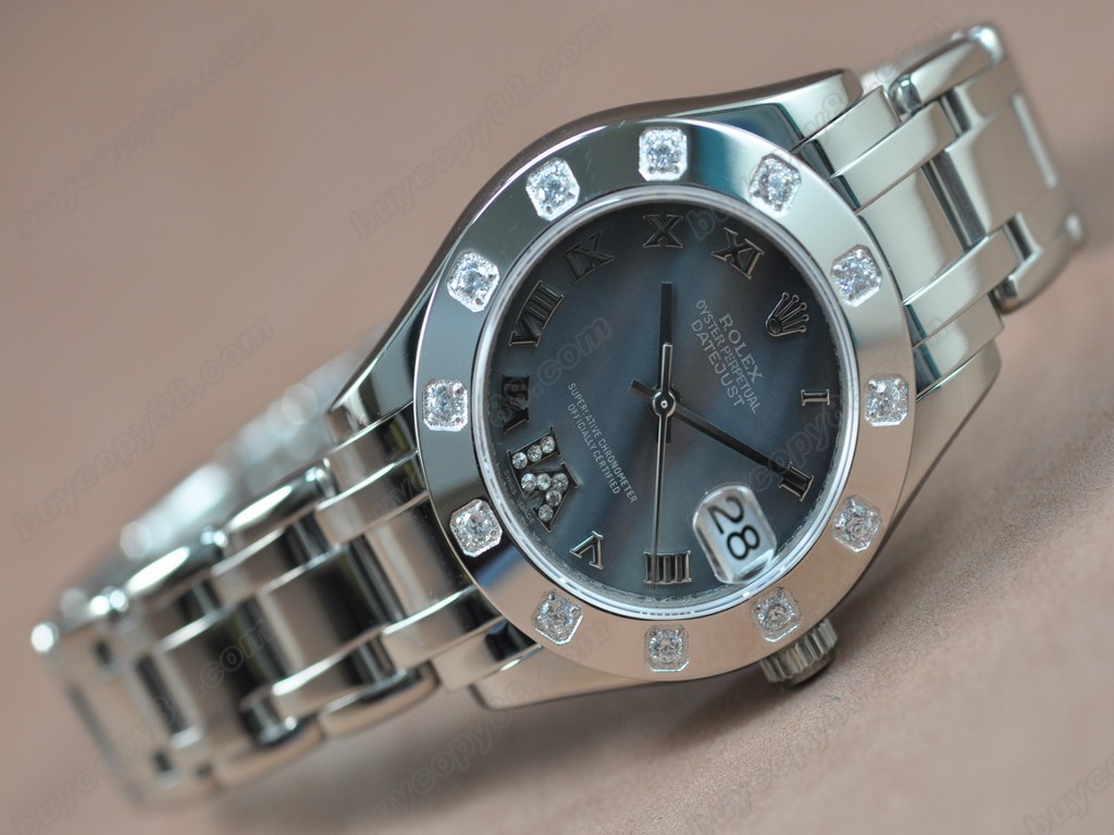 勞力士【女性用】 DateJust Mid 34mm SS/SS White Dial A-2836-2自動機芯搭載2