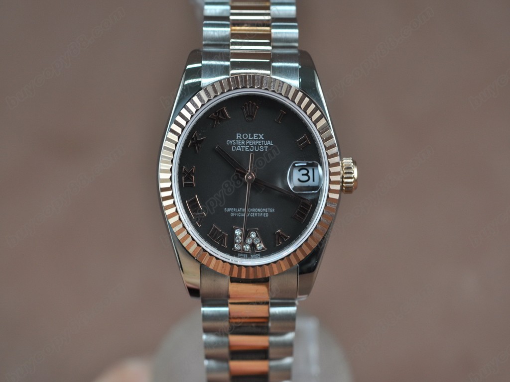 勞力士【男性用】 DateJust 36mm TT White Dial A-2836-2 自動機芯搭載1