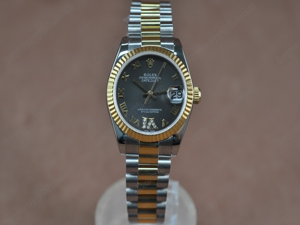 勞力士【男性用】 DateJust 36mm TT White Dial A-2836-2 自動機芯搭載1