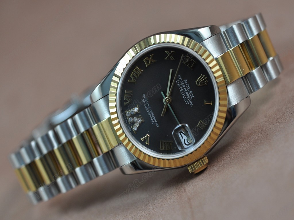 勞力士【男性用】 DateJust 36mm TT White Dial A-2836-2 自動機芯搭載2