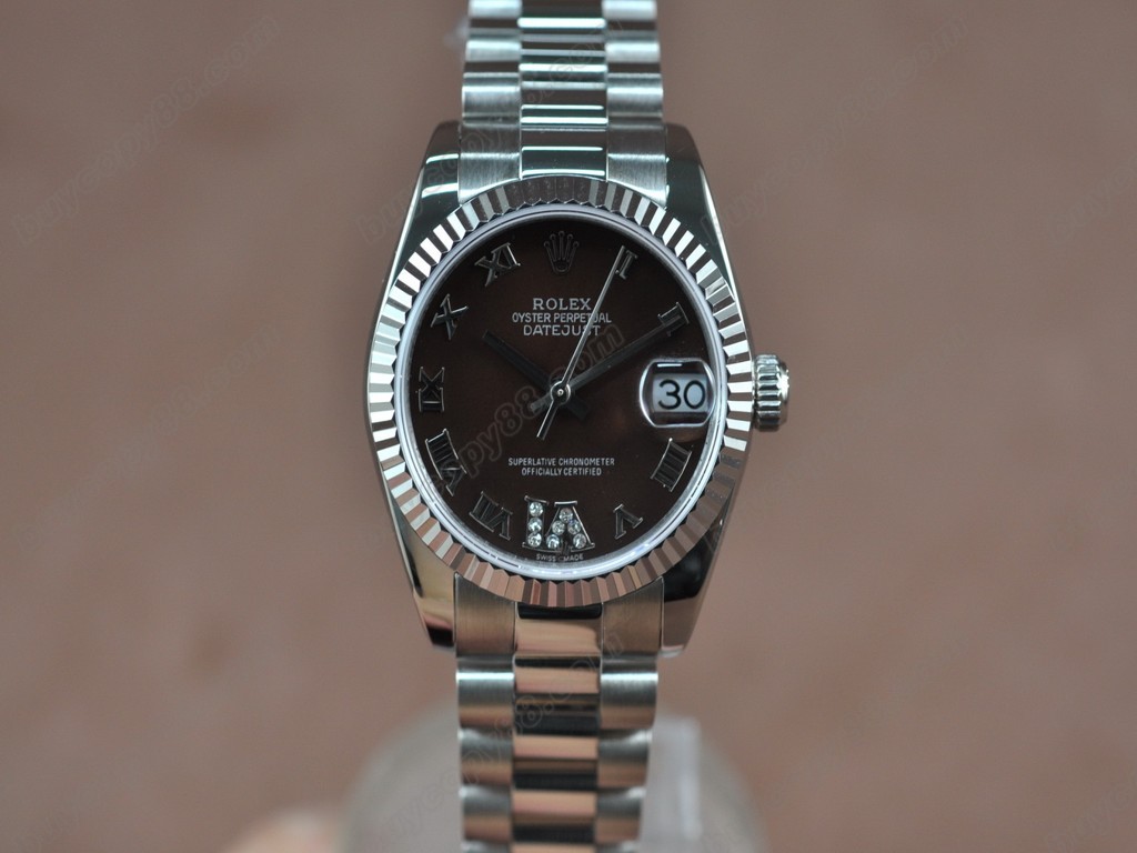 勞力士【男性用】DateJust 36mm SS/SS White Dial A-2836-2自動機芯搭載1