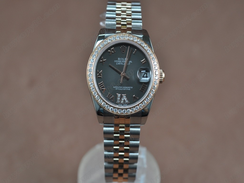 勞力士【男性用】 DateJust 36mm TT Diamonds White Dial A-2836-2 自動機芯搭載0