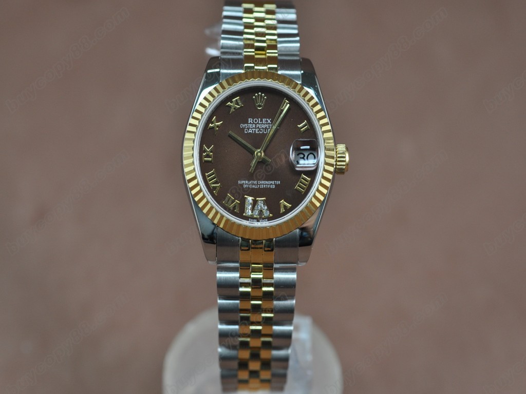 勞力士【男性用】 DateJust 36mm TT White Dial A-2836-2 自動機芯搭載0