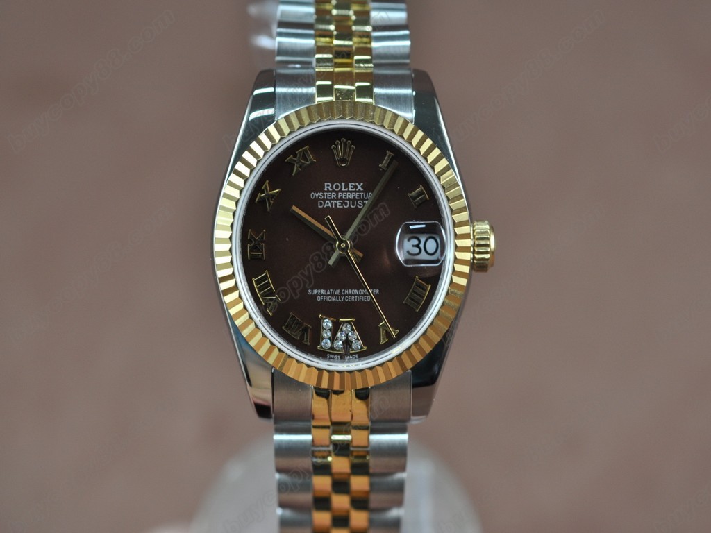 勞力士【男性用】 DateJust 36mm TT White Dial A-2836-2 自動機芯搭載1