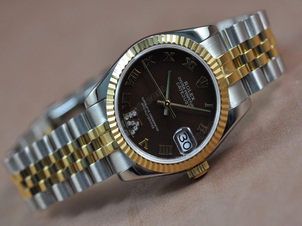 勞力士【男性用】 DateJust 36mm TT White Dial A-2836-2 自動機芯搭載2