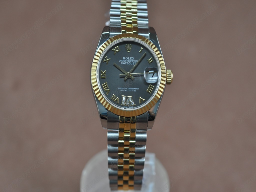 勞力士【男性用】DateJust 36mm TT White Dial A-2836-2 自動機芯搭載0