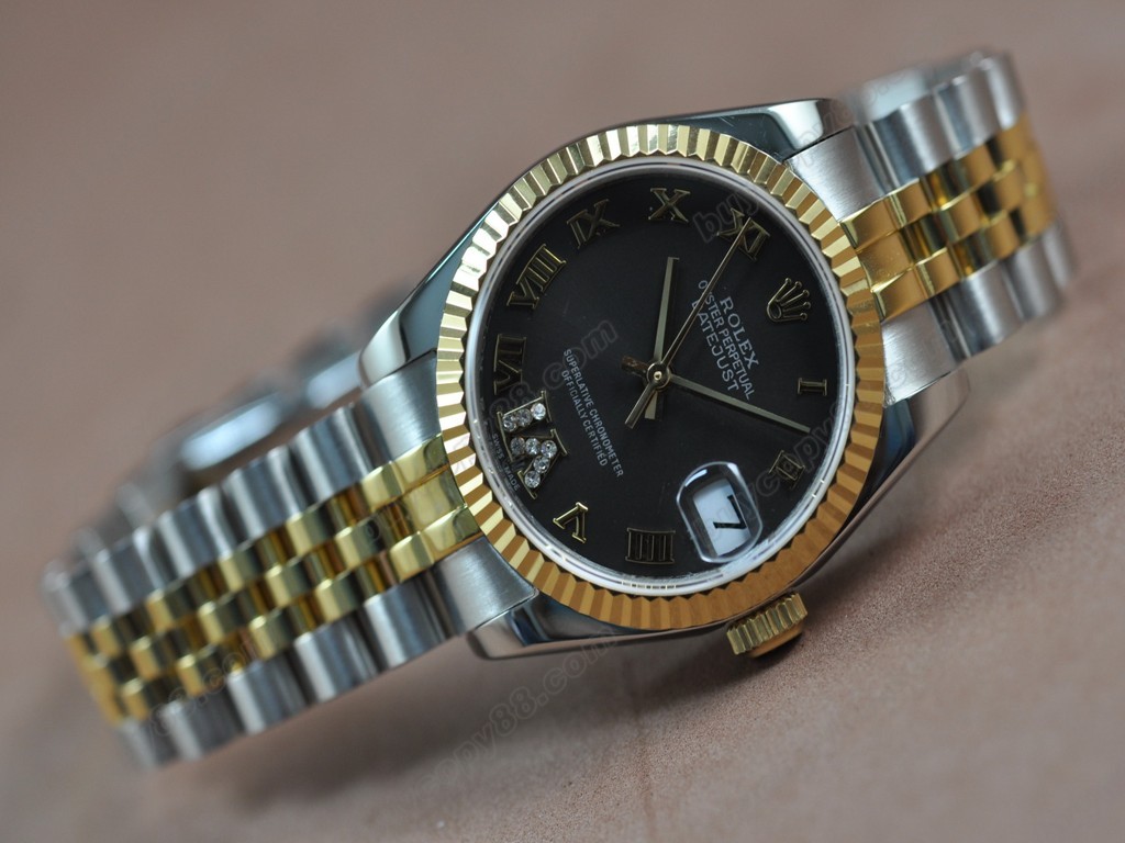 勞力士【男性用】DateJust 36mm TT White Dial A-2836-2 自動機芯搭載2