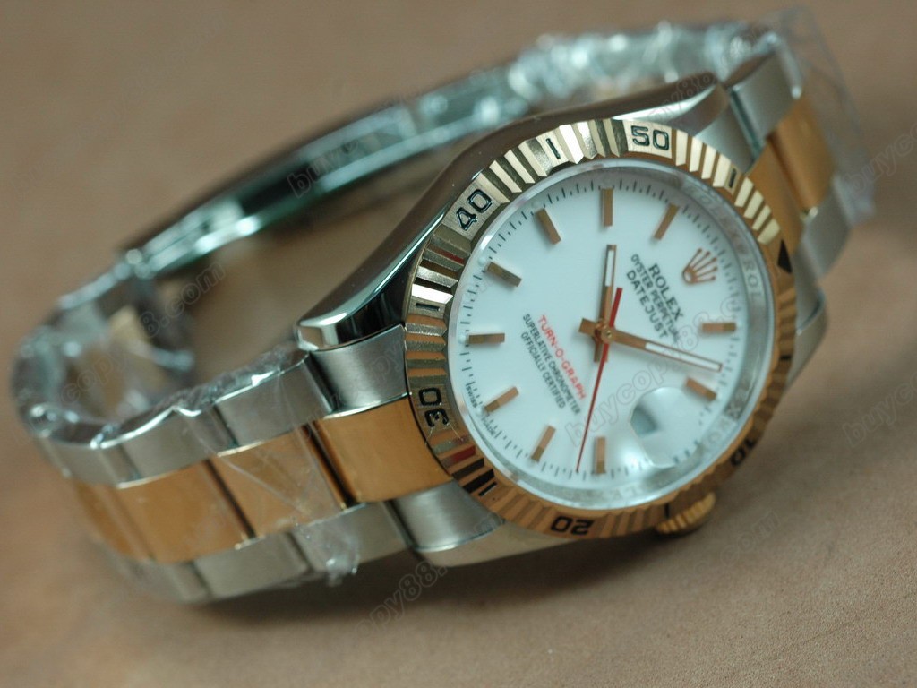 勞力士【女性用】DateJust 36mm TT White Dial A-2836-2 自動機芯搭載2