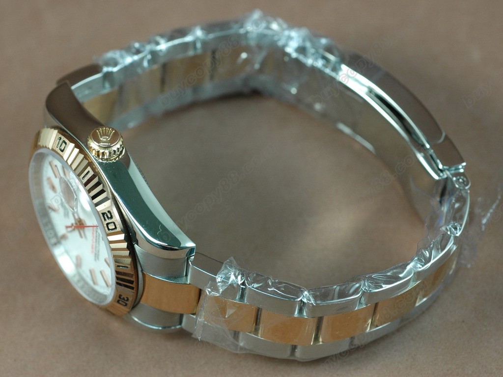 勞力士【女性用】DateJust 36mm TT White Dial A-2836-2 自動機芯搭載0