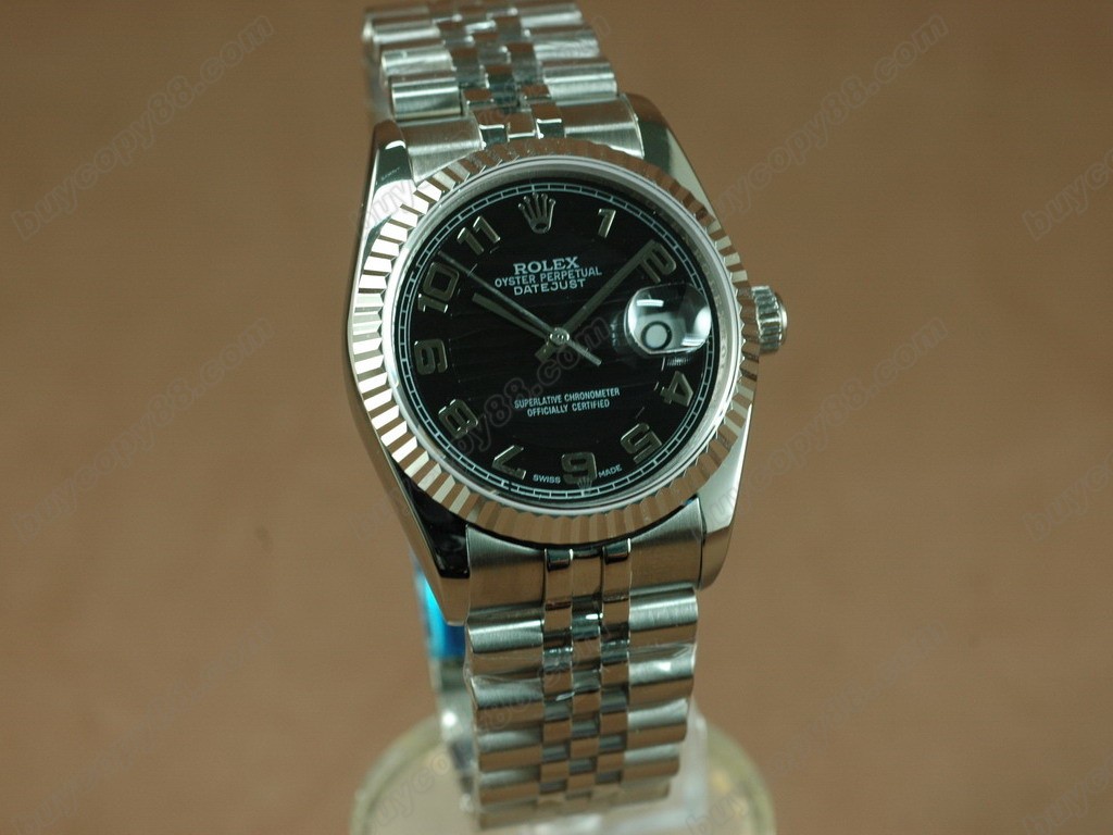 勞力士【男性用】 DateJust 36mm SS/SS White Dial A-2836-2自動機芯搭載0