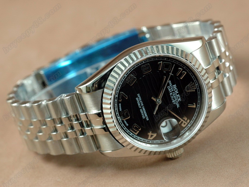 勞力士【男性用】 DateJust 36mm SS/SS White Dial A-2836-2自動機芯搭載3