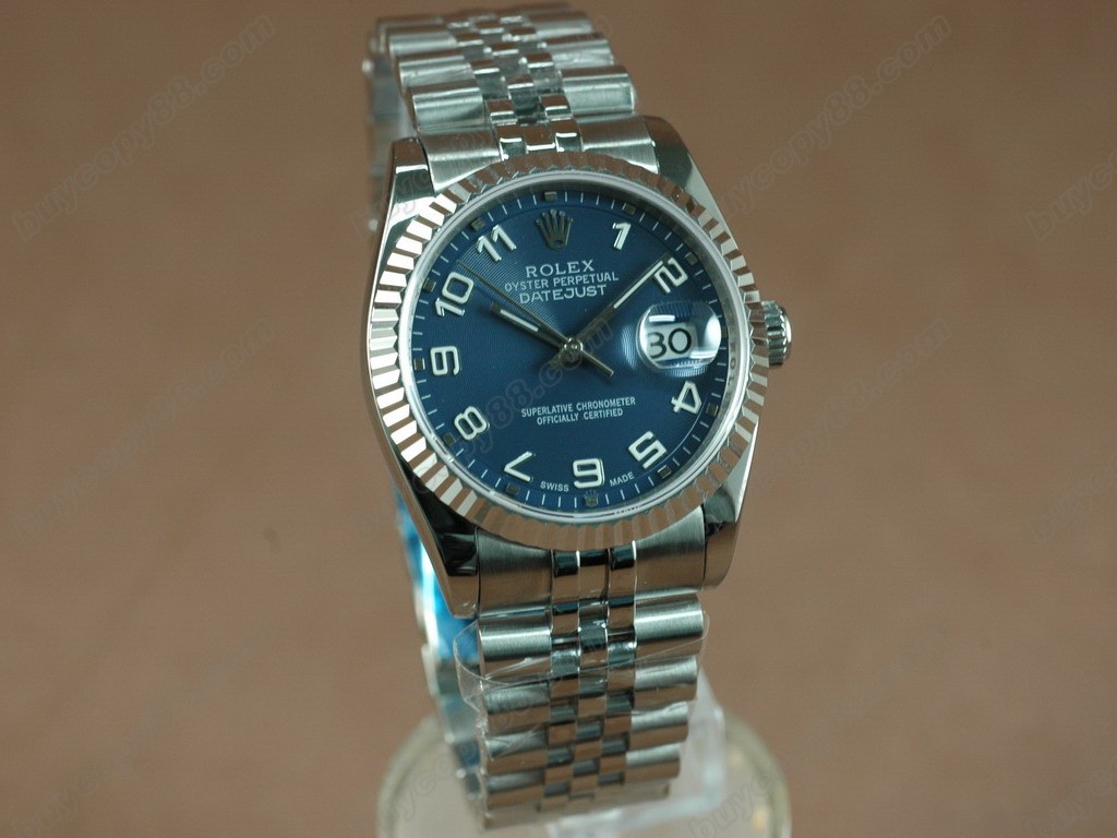 勞力士【男性用】 DateJust 36mm SS/SS White Dial A-2836-2自動機芯搭載3