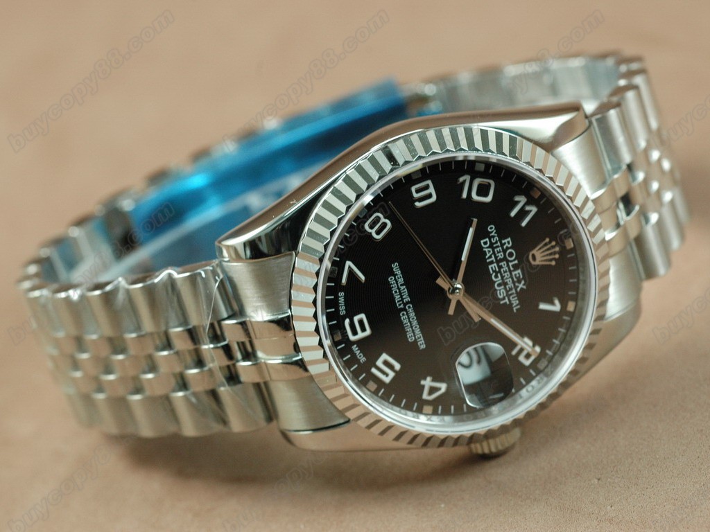 勞力士【男性用】 DateJust 36mm SS/SS White Dial A-2836-2自動機芯搭載3