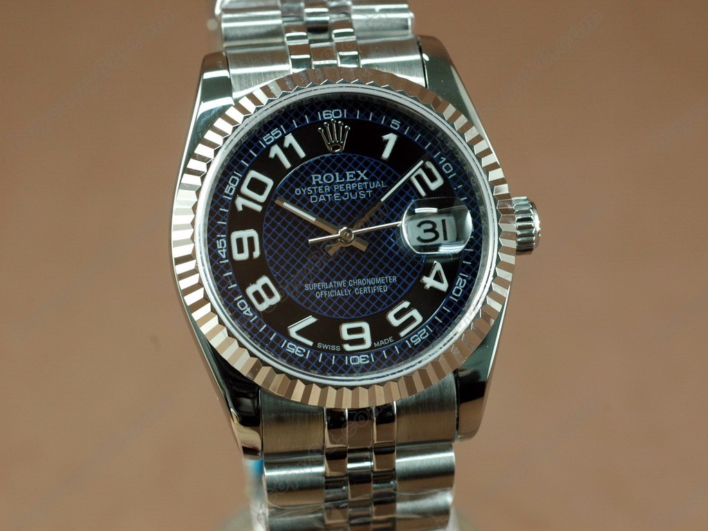 勞力士【男性用】DateJust 36mm SS/SS White Dial A-2836-2自動機芯搭載 2