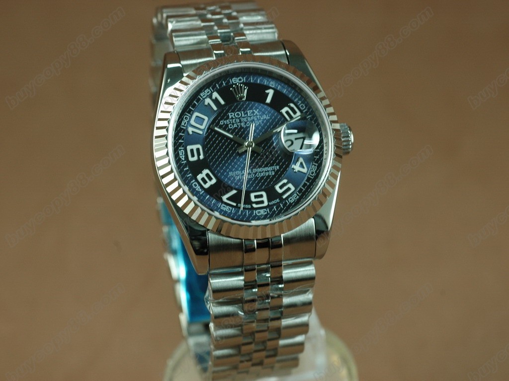 勞力士【男性用】DateJust 36mm SS/SS White Dial A-2836-2自動機芯搭載 0